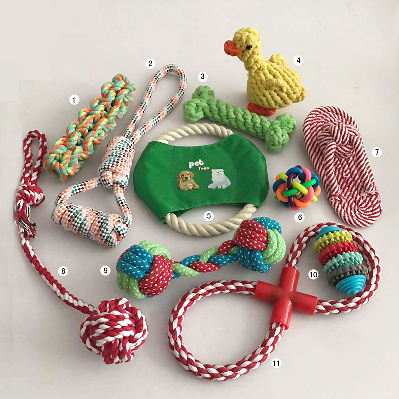 Manufacturer Wholesale Indestructible Chew Dog Rope Toys Set